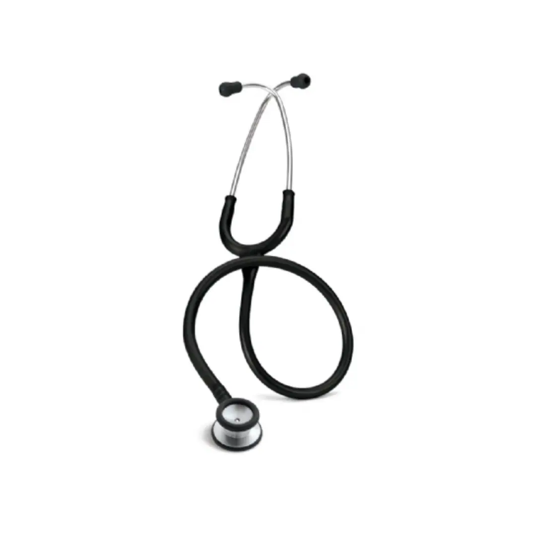 Estetoscópio Littmann preto entre os tipos de estetoscópio para enfermagem